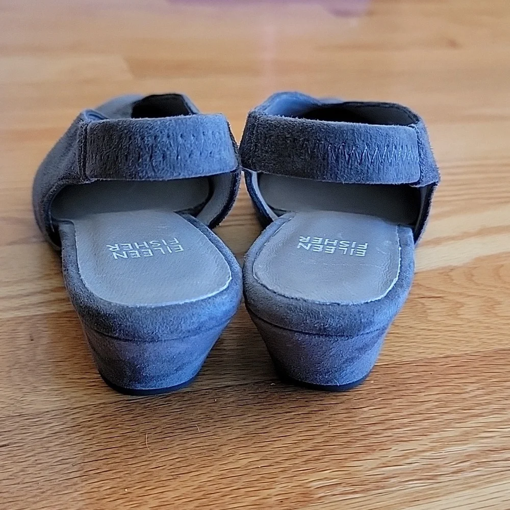 Eileen Fisher Vero Cuoio Leather Shoes - Picture 8 of 15